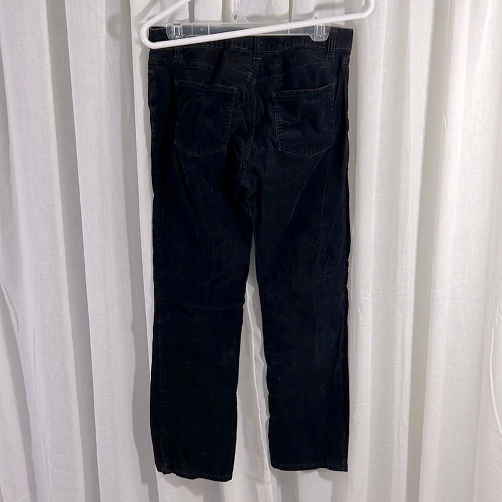 Women’s Petite Size 10 Black Boot Cut Corduroy Pants - Picture 5 of 6